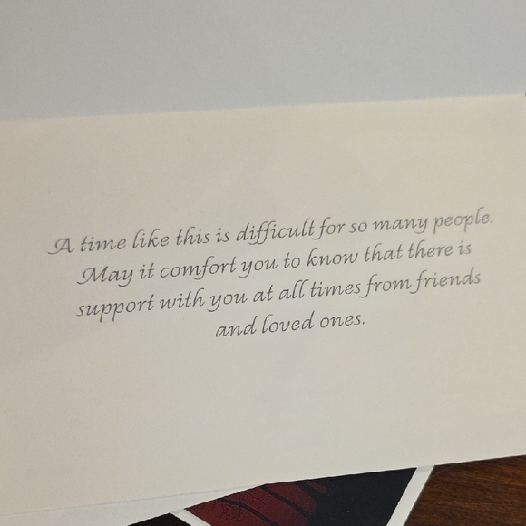 (J39) Sympathy Cards Set - Assorted Colors 13 Cards Total - Picture 3 of 12